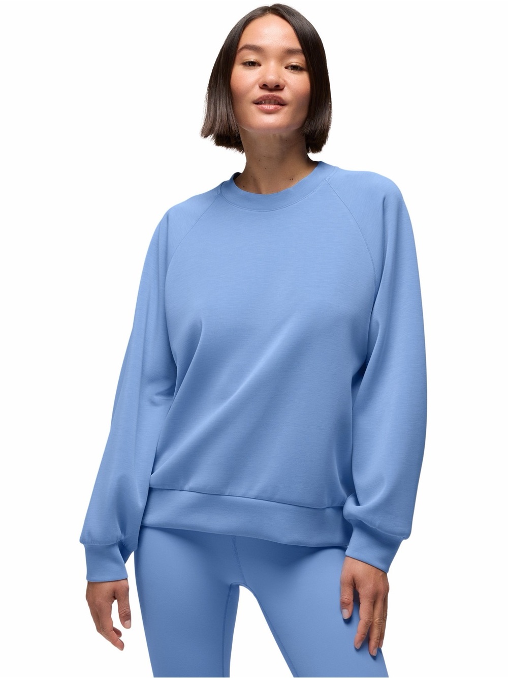 PraAa Women's Relaxed Shea Crewneck Sweatshirt in Sky Blue